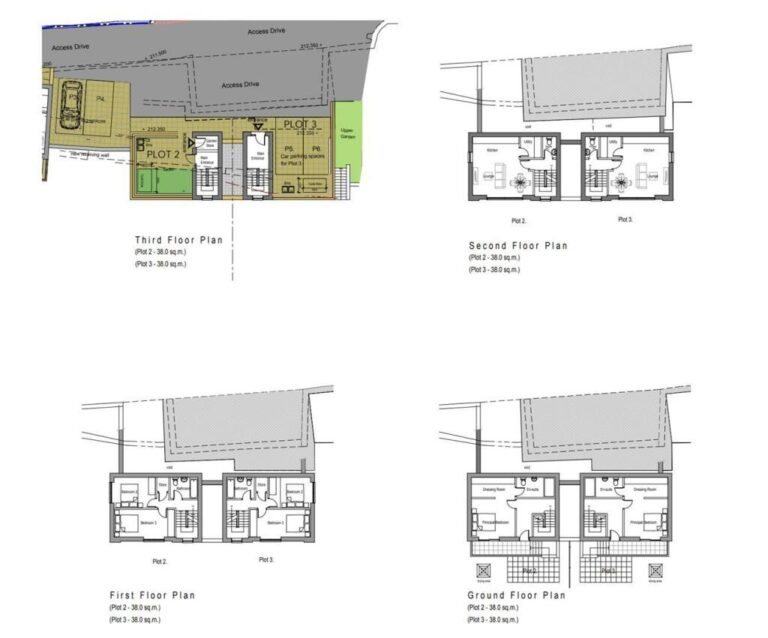 Компактные люкс-дома в Wheatley Два роскошных дома по 1300 кв футов на Ramsden Street Halifax с садами и энергоэффективностью