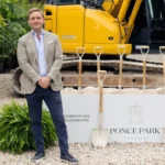 Начало земляных работ на Ponce Park в downtown Coral Gables, 11-этажный комплекс премиум-класса