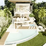 Двойной waterfront с причалом и приватным пляжем в Villa Tropezina Маналапан