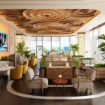 Приватный членский клуб Seia на 55-м этаже башни 830 Brickell с панорамными видами Майами