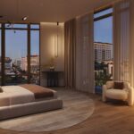 Архитектурные детали Ponce Park, средиземноморский стиль в современном Coral Gables
