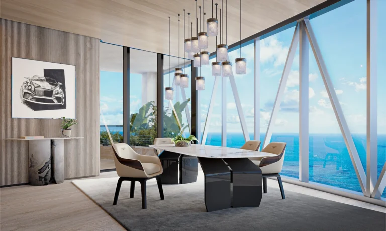 Элитные интерьеры Bentley Home Роскошные апартаменты Bentley Residences с мебелью Bentley Home и панорамой океана в Майами