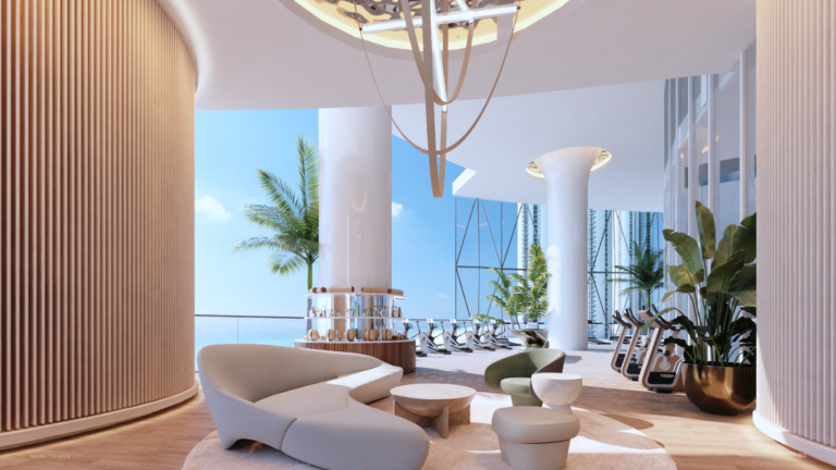 Dezervator лифт в Bentley Residences Патентованный лифт Dezervator доставляет авто в гараж резиденции Bentley Miami