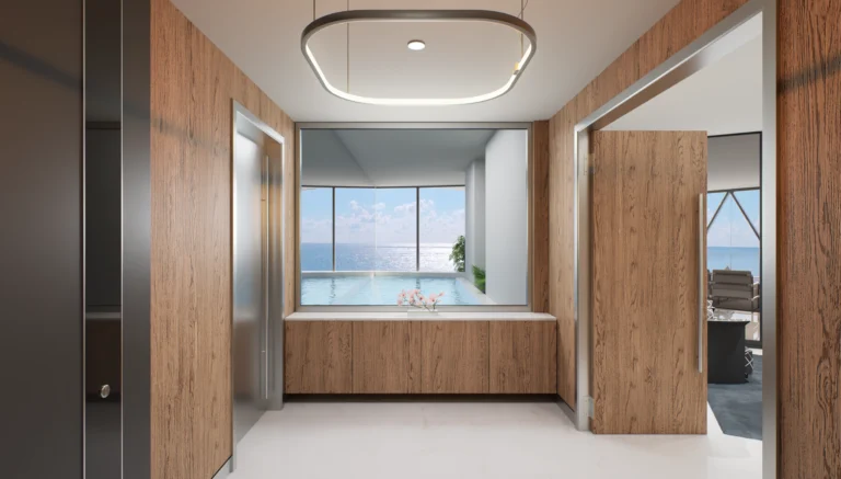 Dezervator — лифт для вашего Bentley в гараж Патентованный лифт Dezervator в Bentley Residences Miami доставляет авто к резиденции