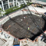 Заливка мат-фундамента Bentley Residences в Sunny Isles Beach, крупнейшая в Флориде