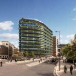 Визуализация реконструкции офисного здания 40 Holborn Viaduct в Лондоне с акцентом на устойчивую архитектуру и энергоэффективность