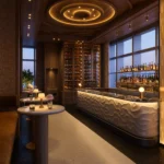 Открытая терраса ресторана и клуба Seia на башне 830 Brickell с видами на Брикелл в Майами