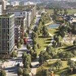 Современные дома в Brent Cross Town, инвестиционный проект с видом на парки
