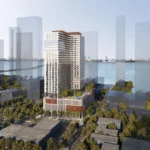 Бассейн и падел-корты на южном деке 2900 Terrace в Майами