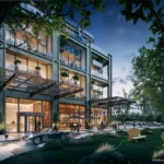 Рендер 28-этажной башни Midtown Park Residences by Proper в сердце Midtown Майами от Arquitectonica