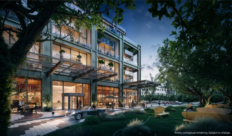 Midtown Park Residences: Футуристическая башня Рендер 28-этажной башни Midtown Park Residences by Proper в сердце Midtown Майами от Arquitectonica