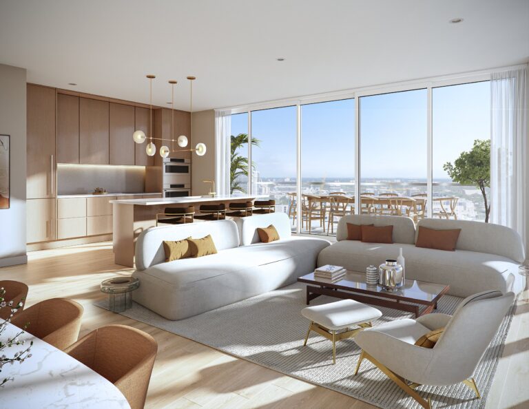 Wellness-аменити Midtown Park Тропический pool deck и фитнес-центр в Midtown Park Residences Майами