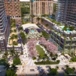 Эксклюзивный пентхаус в Midtown Park Residences с приватным roof-top садом и бассейном в Майами