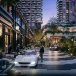 Пешеходные площади и парки в комплексе Midtown Park Майами