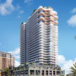 Рендер 28-этажной башни Midtown Park Residences в сердце Midtown Miami с панорамным видом