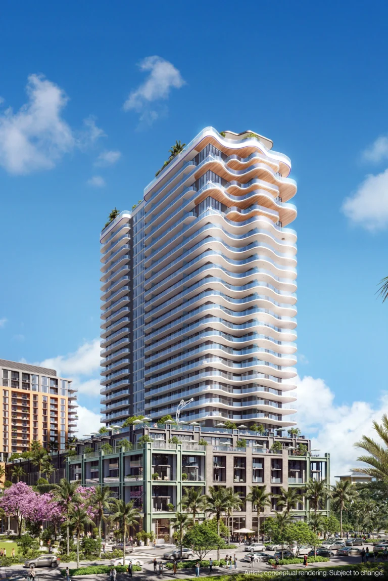 Midtown Park Residences: Элитная башня Майами Рендер 28-этажной башни Midtown Park Residences в сердце Midtown Miami с панорамным видом