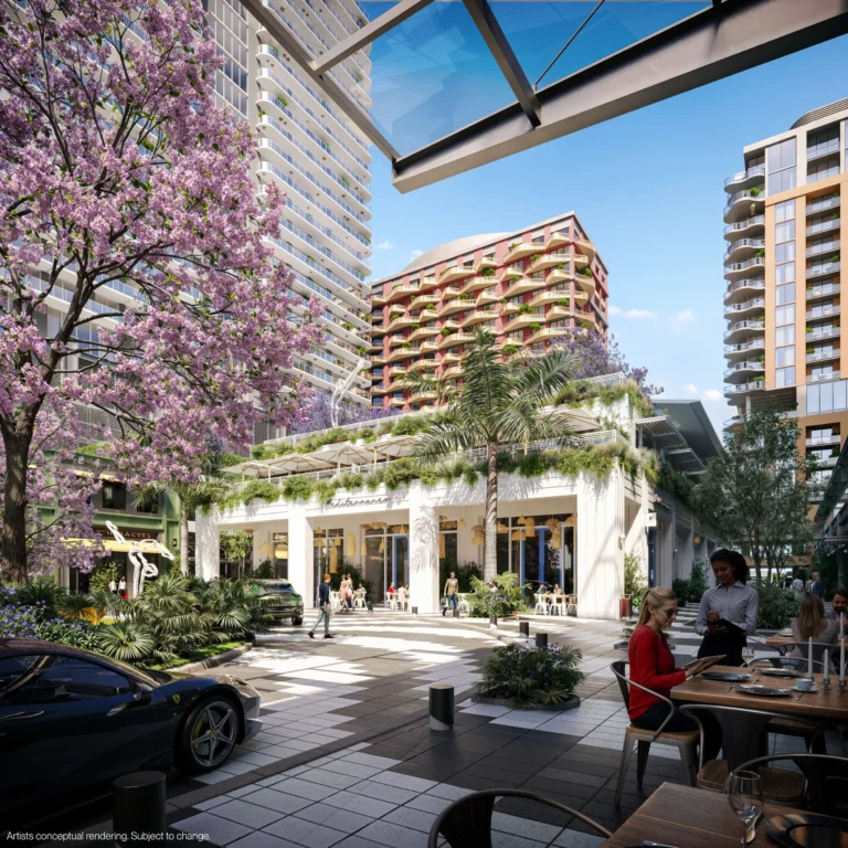 Люксовый пентхаус с rooftop-бассейном Пентхаус Midtown Park с приватным бассейном и садом в центре Майами