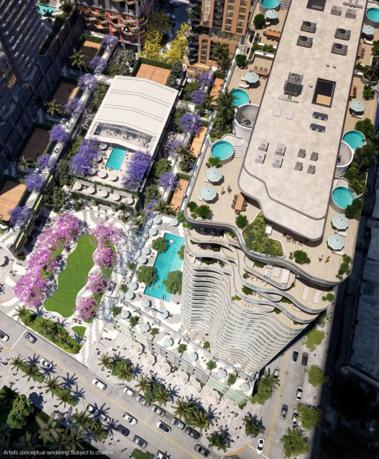 Современная кухня в Proper Residences Премиум кухня в апартаментах Midtown Park Residences by Proper Hospitality Майами