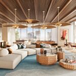 Вид на 28-этажную башню Midtown Park Residences в Midtown Майами от Arquitectonica
