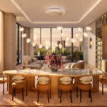 Тропический pool deck и фитнес-центр в Midtown Park Residences Miami
