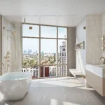 Визуализация chef-grade кухни с техникой Sub-Zero в Ponce Park Residences