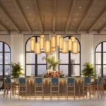 Визуализация Skyline Bar & Lounge с видами на Coral Gables в проекте Ponce Park Residences