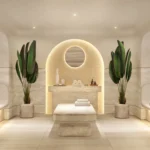 Рендер wellness spa с сауной и хаммамом в элитном кондоминиуме Ponce Park Coral Gables